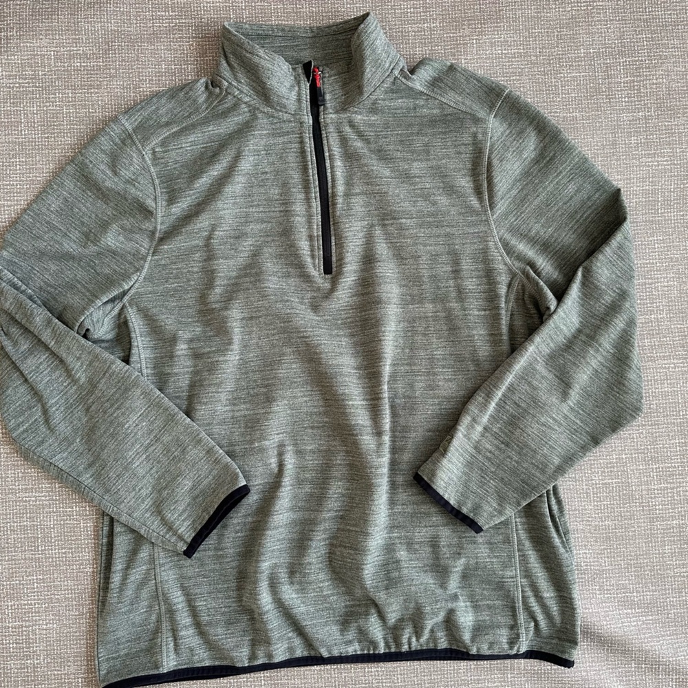Avalanche Outdoor Supply Co Quarter Zip Pullover Fleece XL Gray Soft Stretch